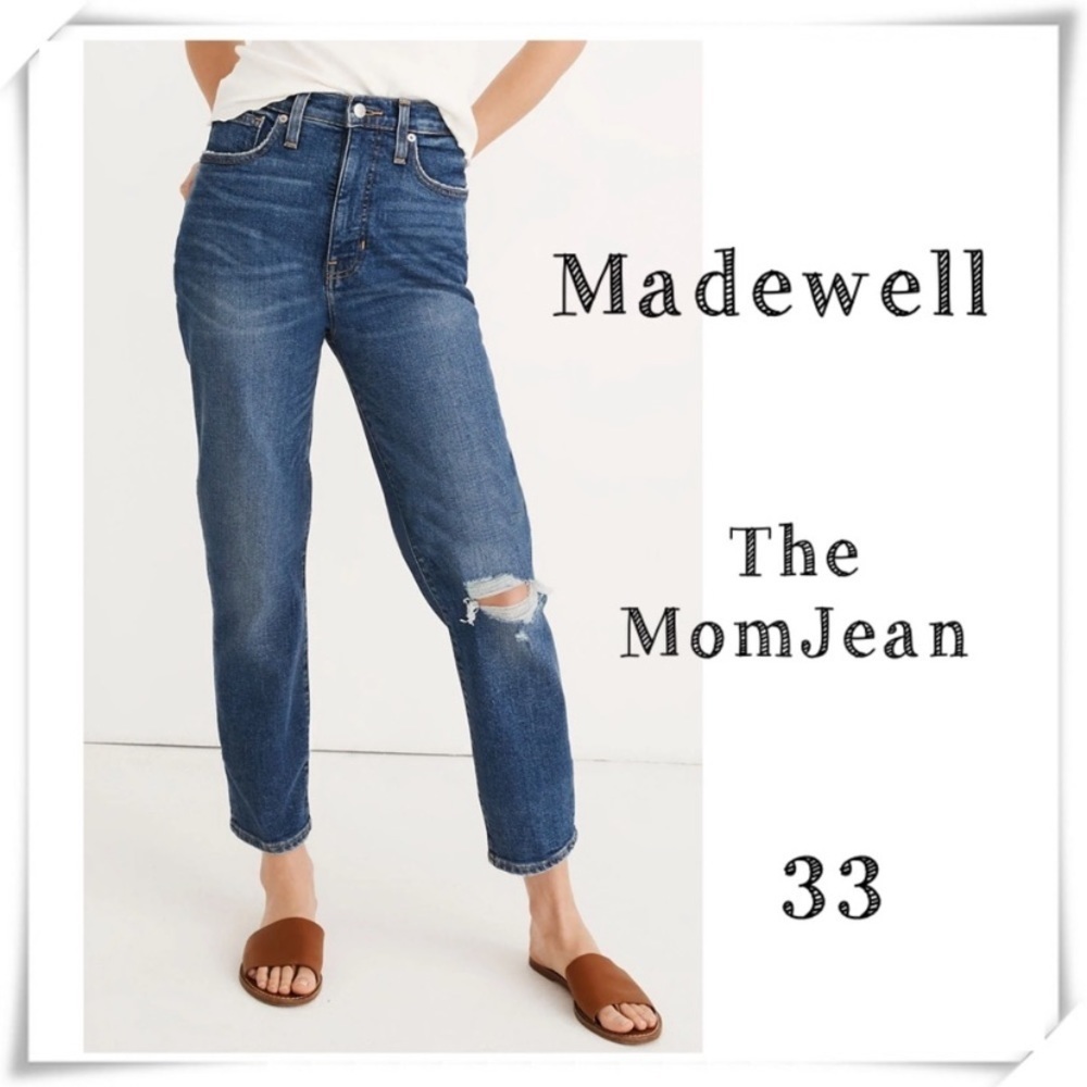 Madewell The Mom Jean Comfort Stretch Edition Size 33 Style #K9929